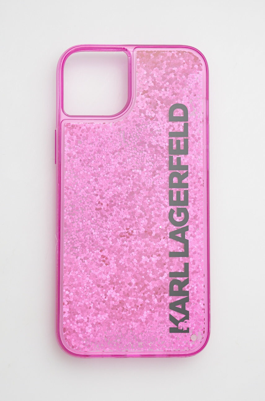Karl Lagerfeld Кейс за телефон Iphone 14 Plus 67" в розово - Pepit.bg