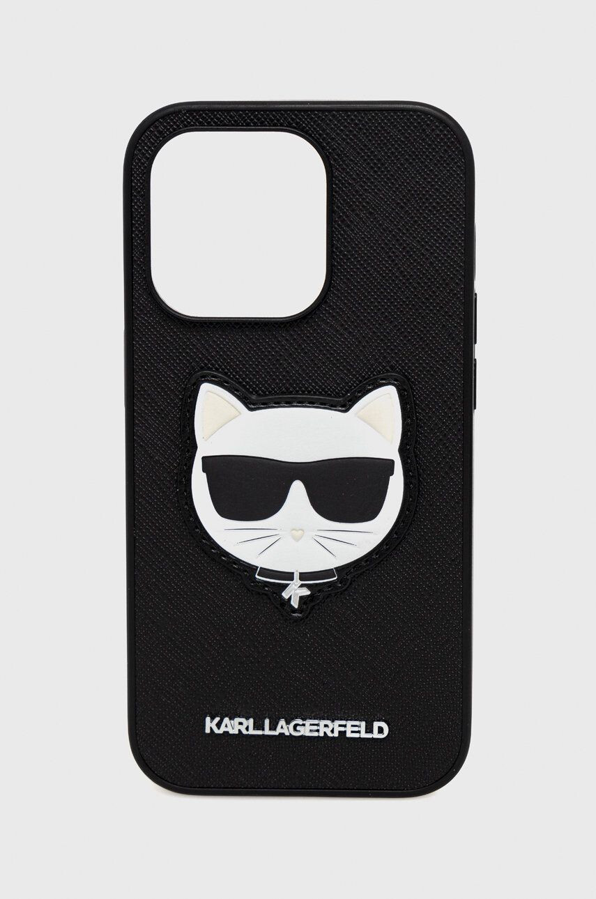 Karl Lagerfeld Кейс за телефон Iphone 14 Pro 61" в черно - Pepit.bg