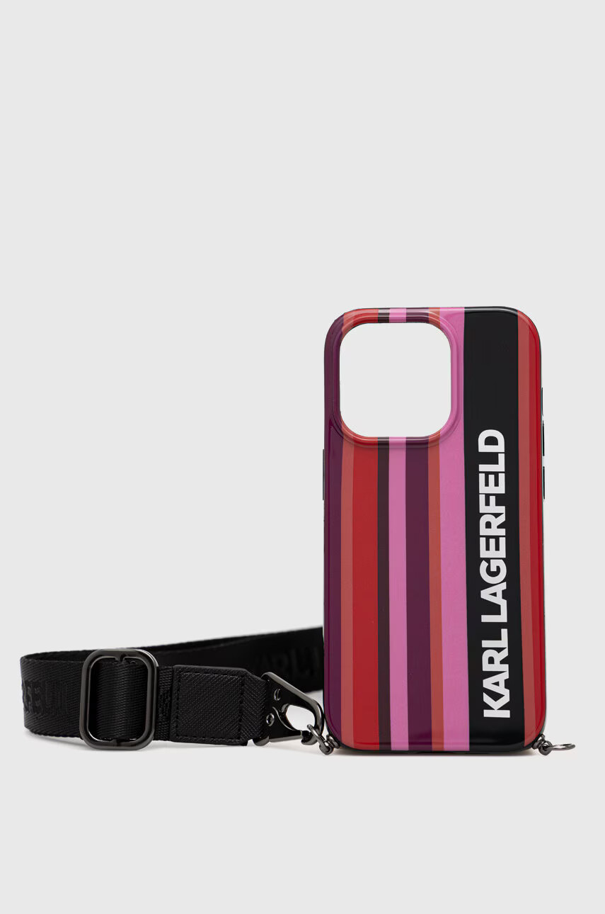 Karl Lagerfeld Кейс за телефон Iphone 14 Pro 61" в розово - Pepit.bg