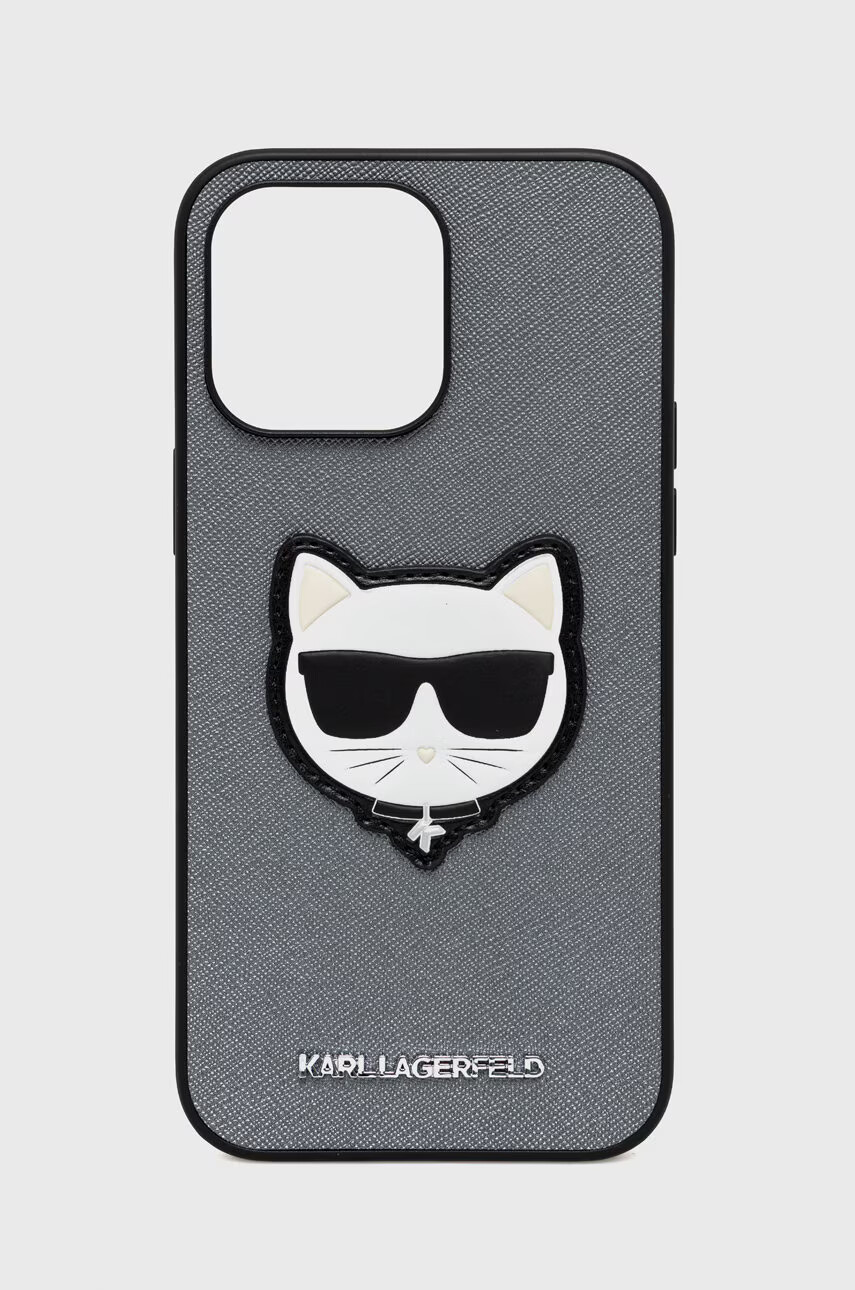Karl Lagerfeld Кейс за телефон Iphone 14 Pro Max 67" в сребристо - Pepit.bg