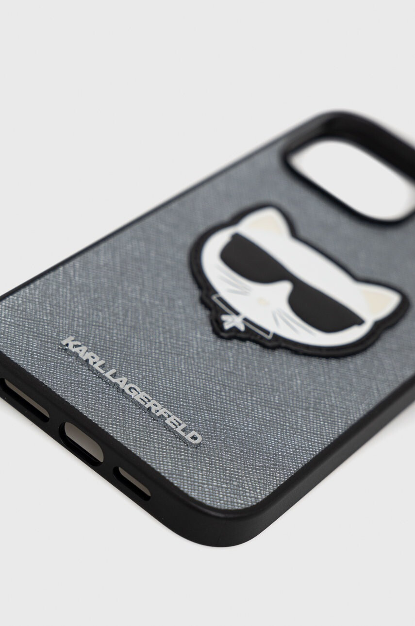 Karl Lagerfeld Кейс за телефон Iphone 14 Pro Max 67" в сребристо - Pepit.bg