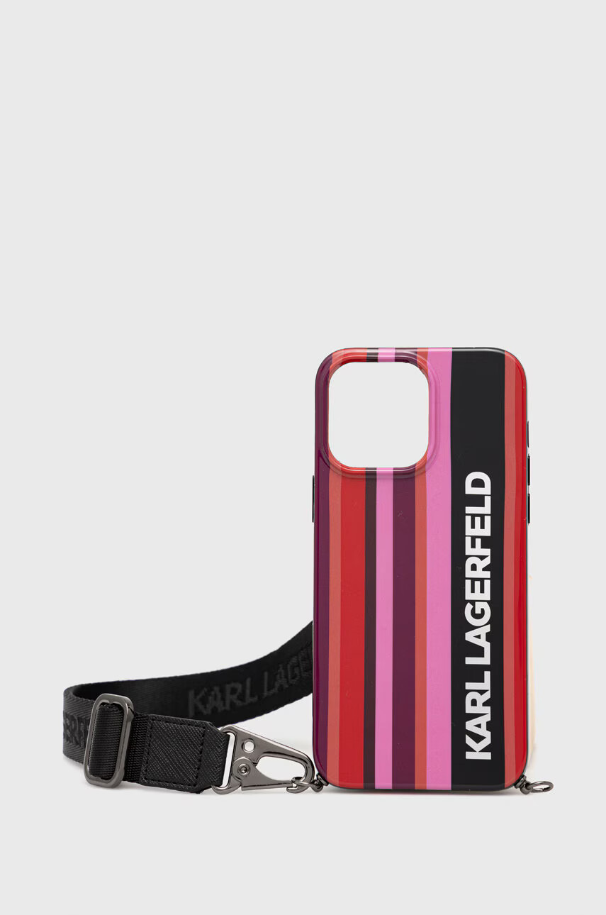 Karl Lagerfeld Кейс за телефон Iphone 14 Pro Max 67" в розово - Pepit.bg