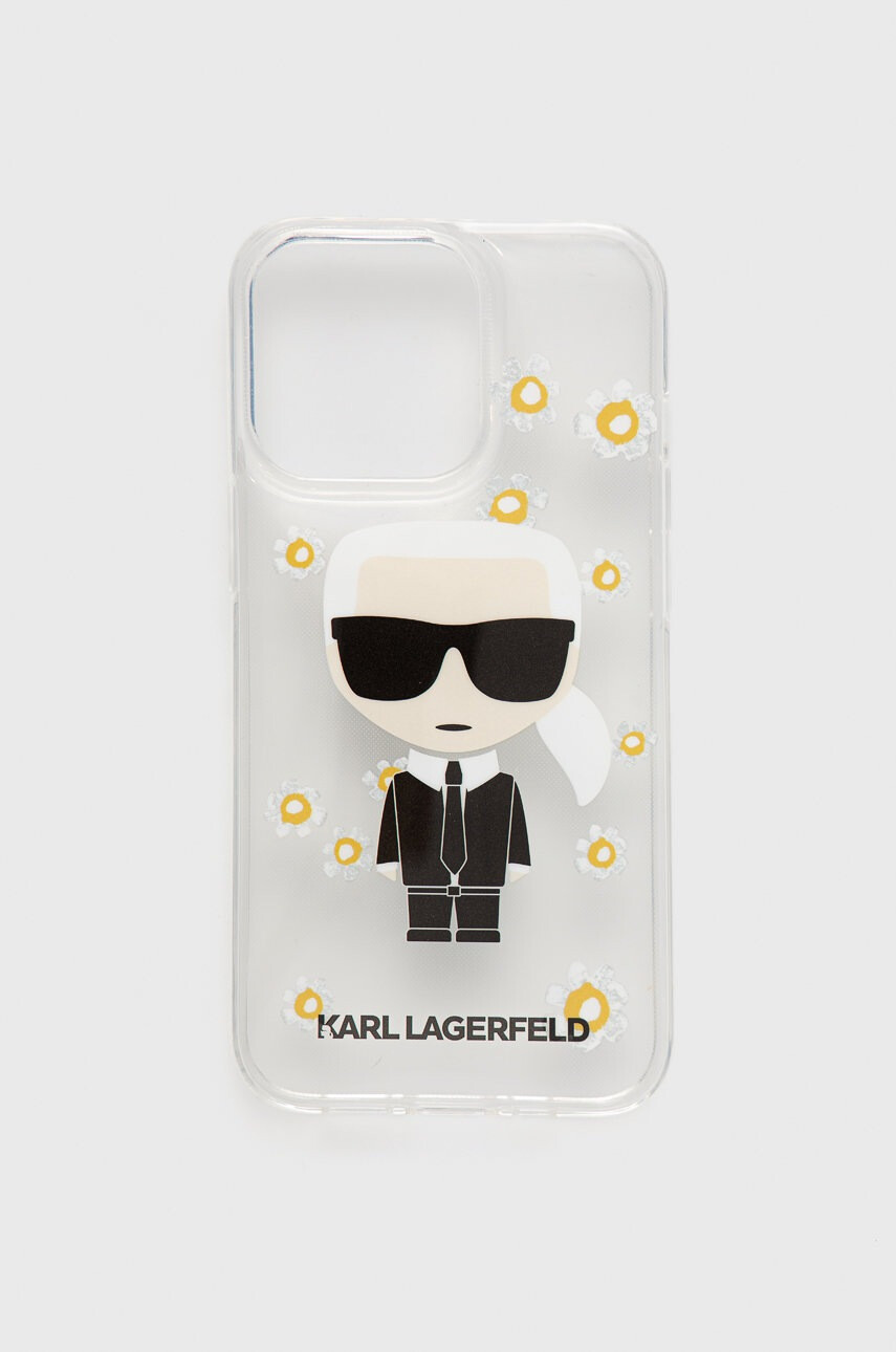 Karl Lagerfeld Кейс за телефон за iPhone 13 Mini в прозрачен цвят - Pepit.bg