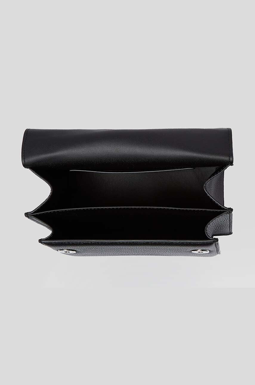 Karl Lagerfeld Кожена чанта в черно - Pepit.bg