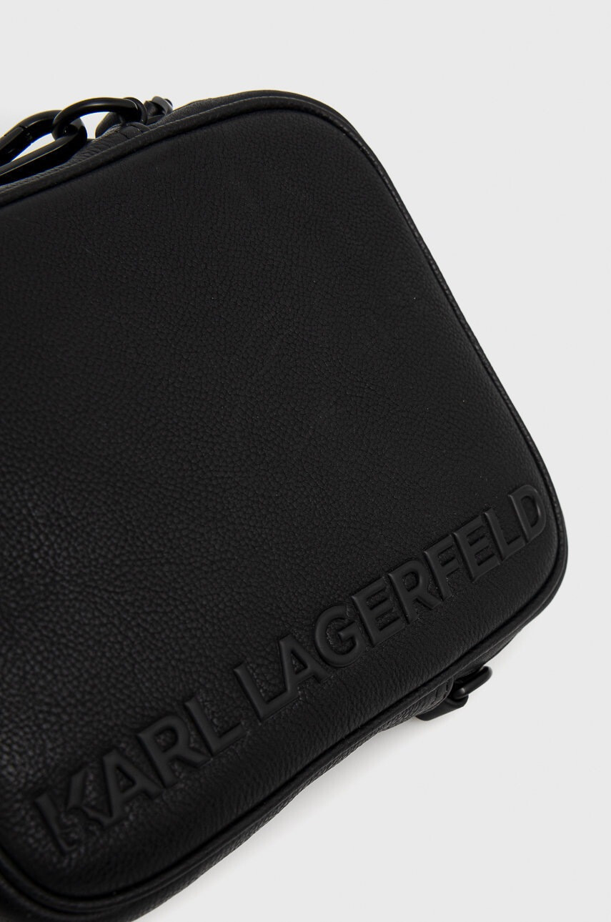 Karl Lagerfeld Кожена чанта през рамо - Pepit.bg