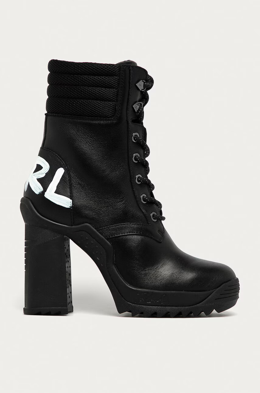 Karl Lagerfeld Кожени боти - Pepit.bg