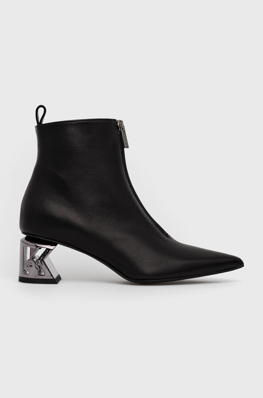 Karl Lagerfeld Кожени боти - Pepit.bg
