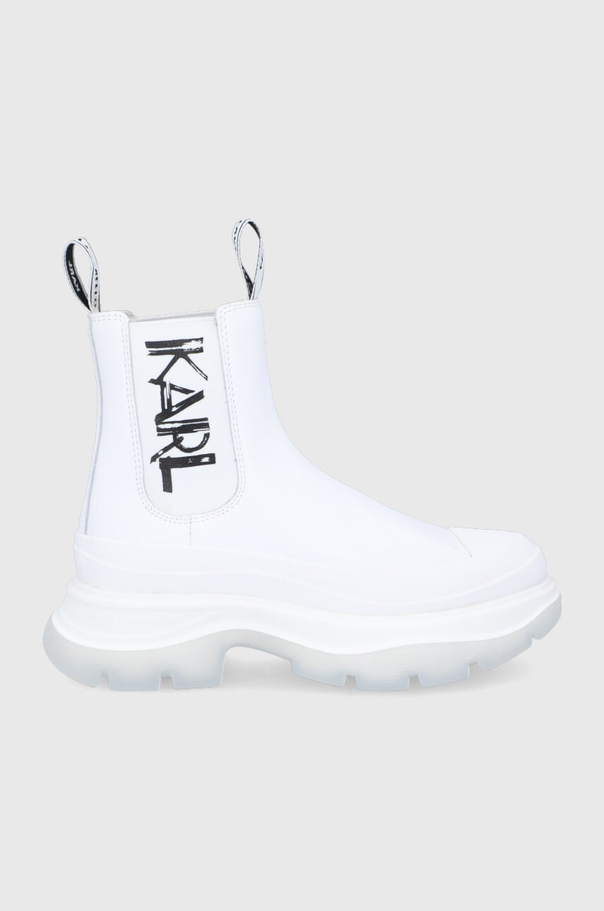 Karl Lagerfeld Кожени боти челси - Pepit.bg