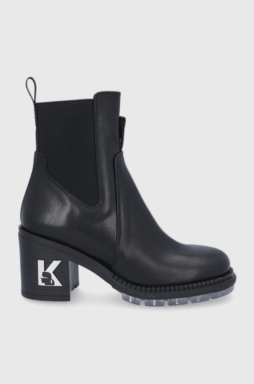 Karl Lagerfeld Кожени боти челси - Pepit.bg