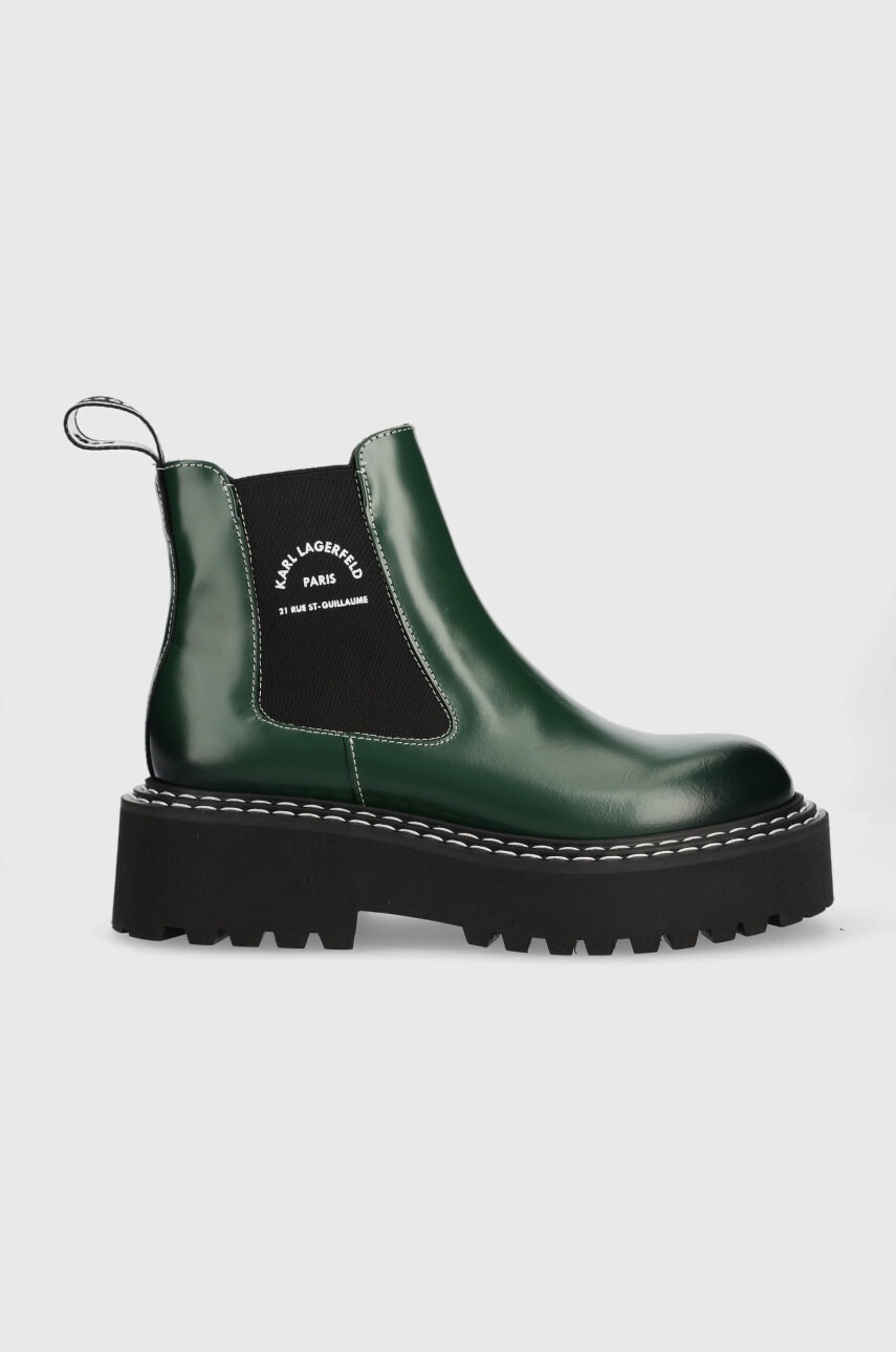 Karl Lagerfeld Кожени боти челси Patrol Ii - Pepit.bg