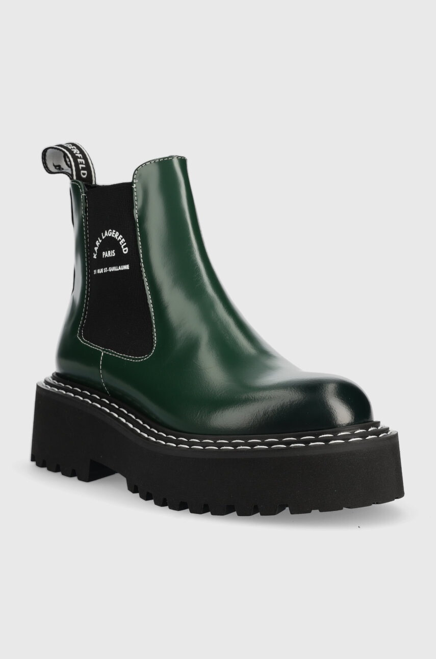 Karl Lagerfeld Кожени боти челси Patrol Ii - Pepit.bg