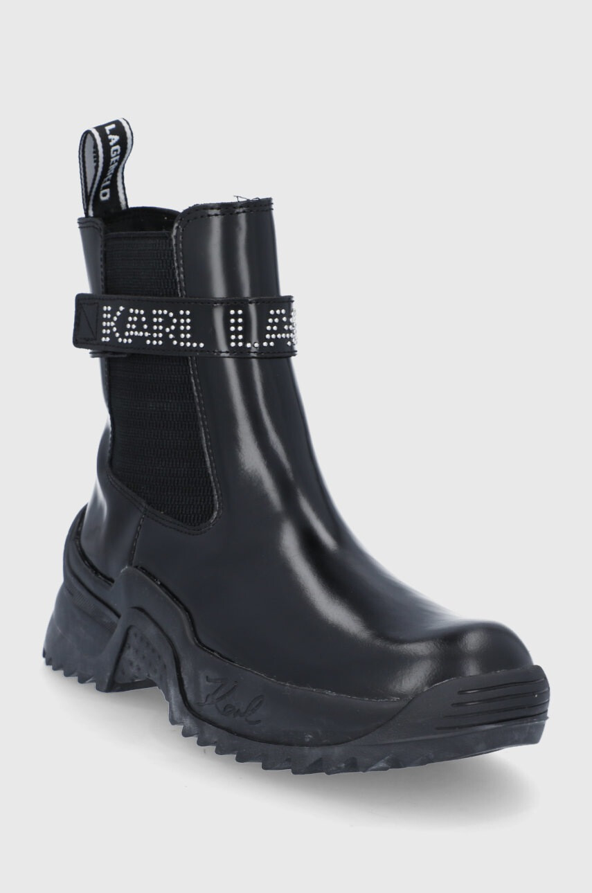 Karl Lagerfeld Кожени боти челси Quest - Pepit.bg