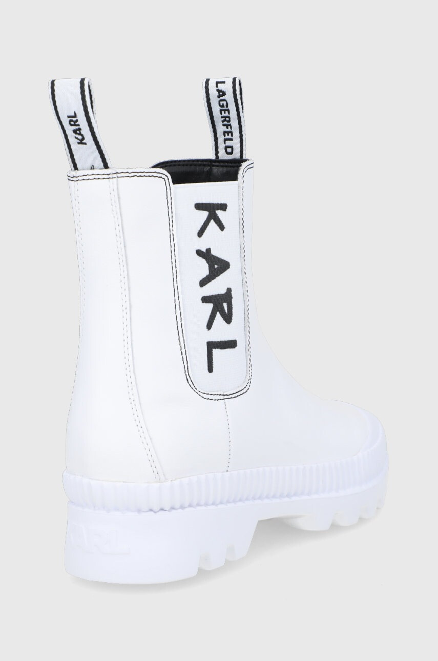 Karl Lagerfeld Кожени боти челси Trekka Ii - Pepit.bg