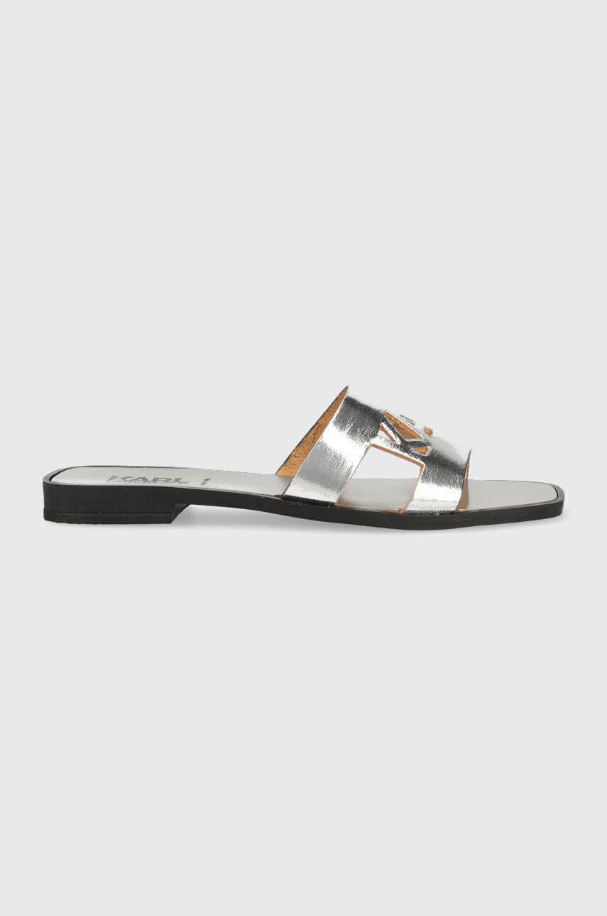 Karl Lagerfeld Кожени чехли SKOOT II в сребристо KL80406 - Pepit.bg