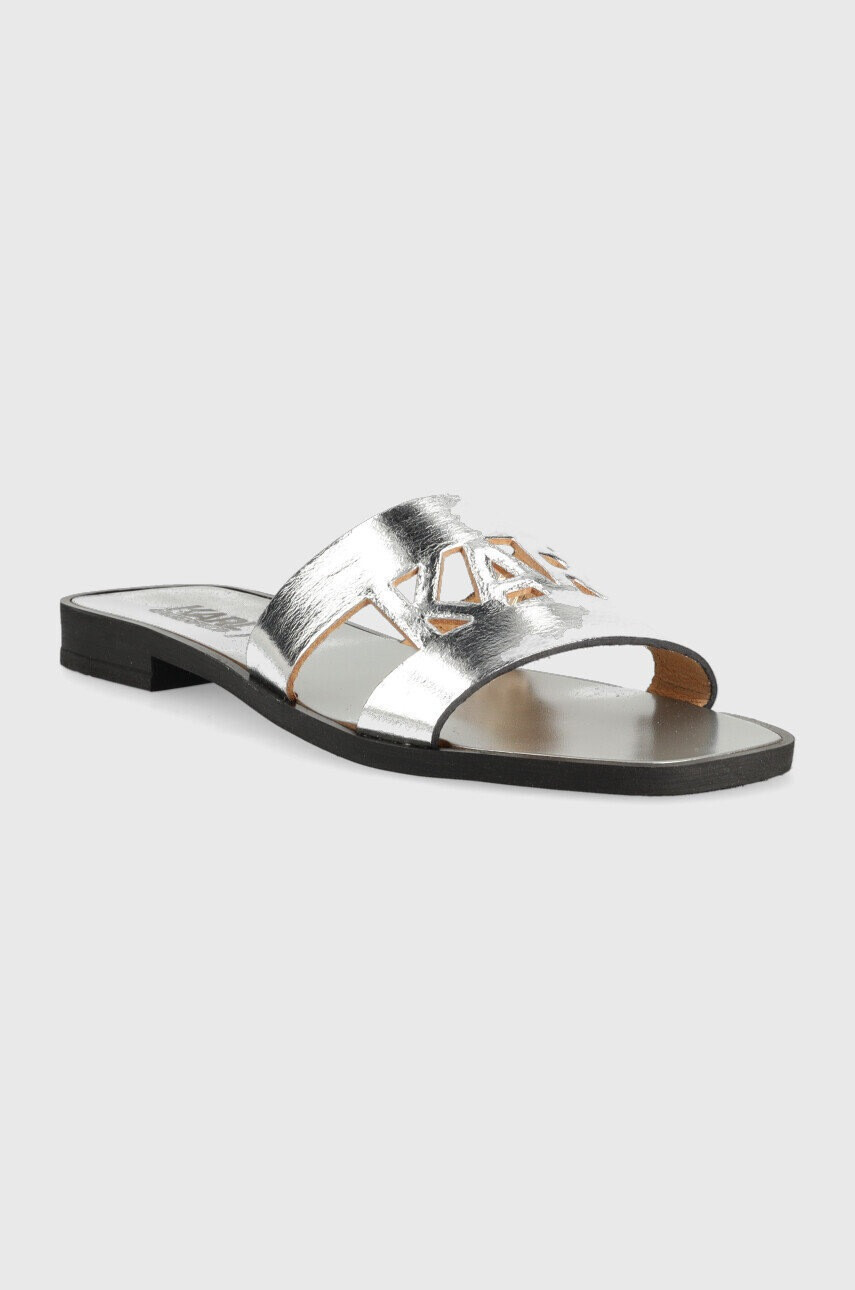 Karl Lagerfeld Кожени чехли SKOOT II в сребристо KL80406 - Pepit.bg