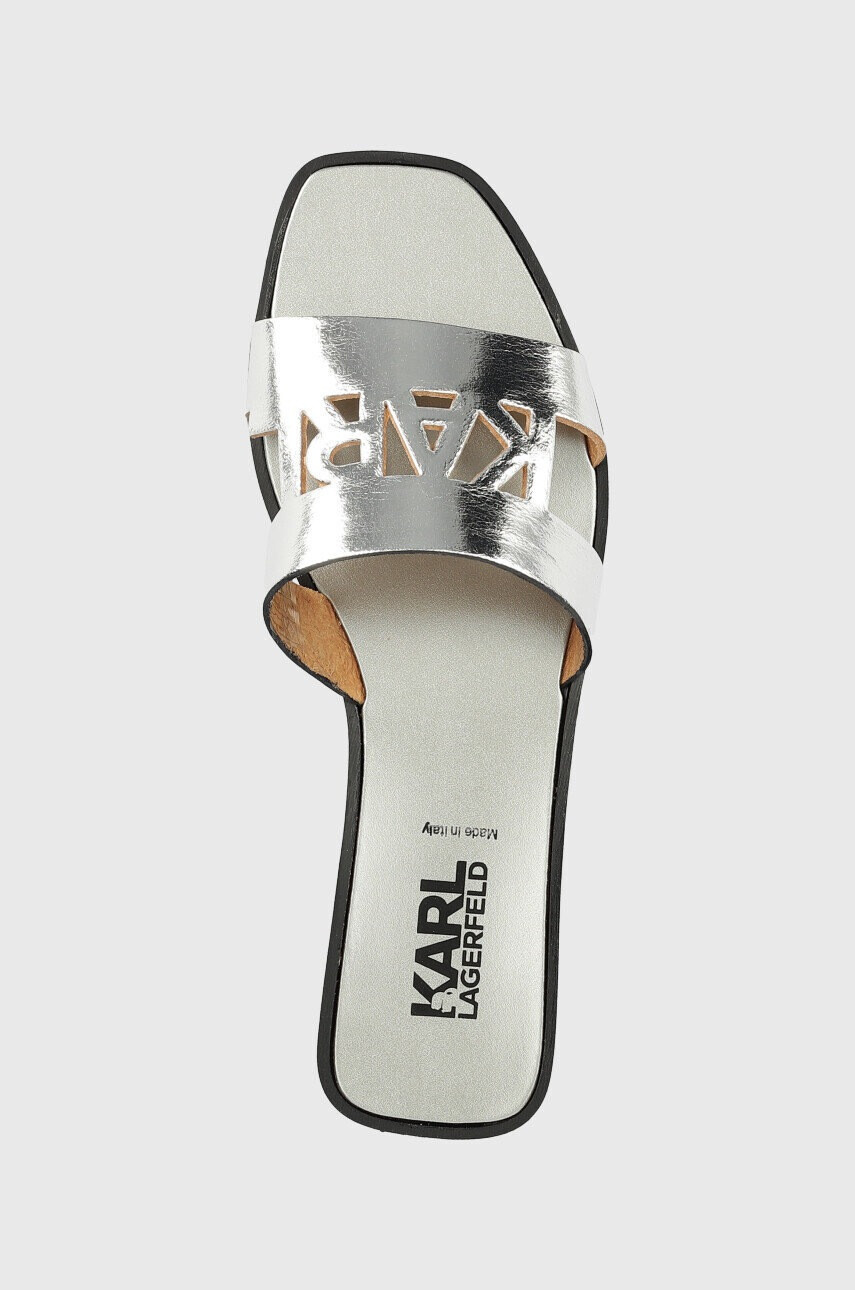 Karl Lagerfeld Кожени чехли SKOOT II в сребристо KL80406 - Pepit.bg