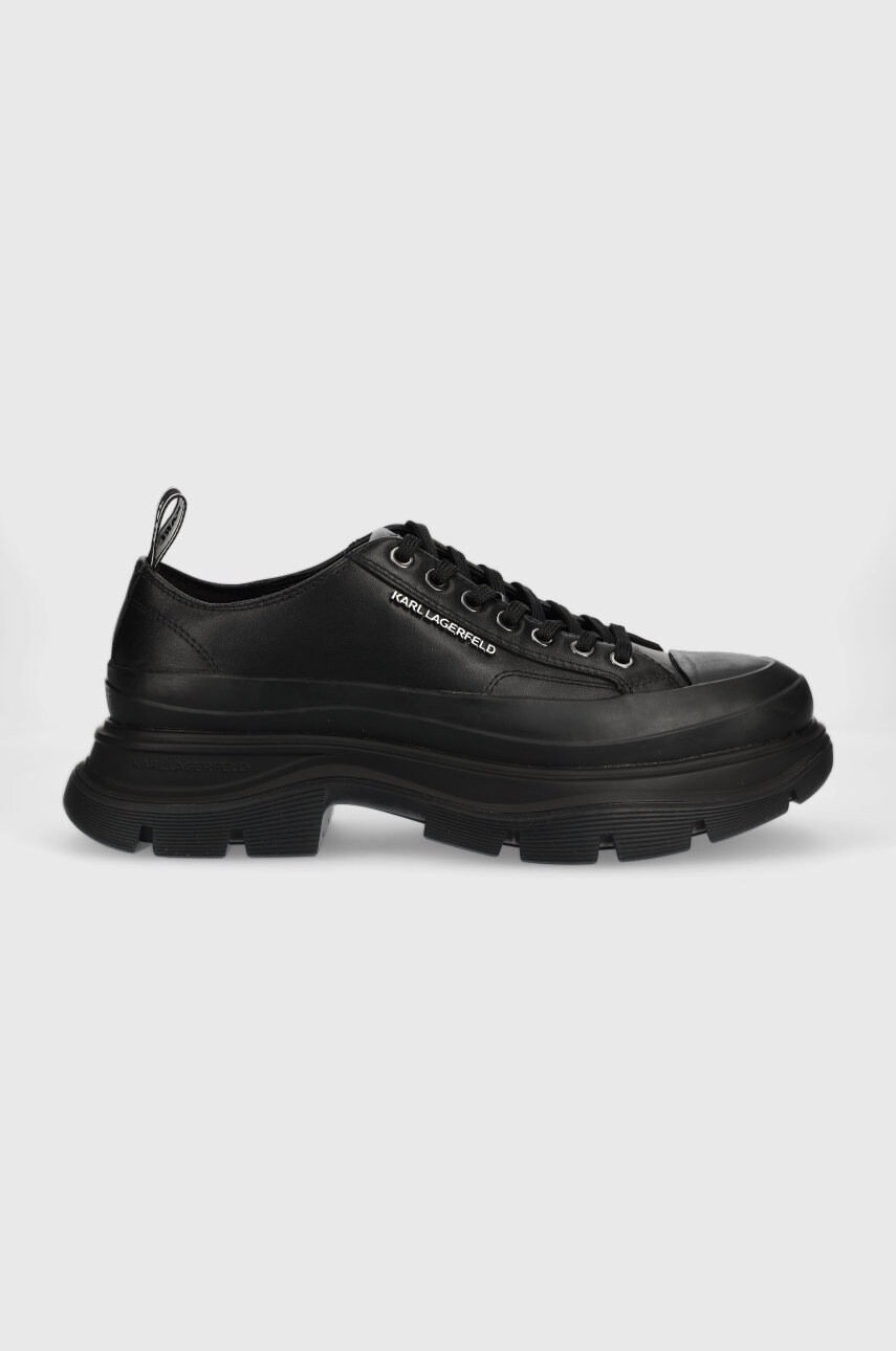 Karl Lagerfeld Кожени кецове KL22921 Lunar в бяло KL22921 - Pepit.bg