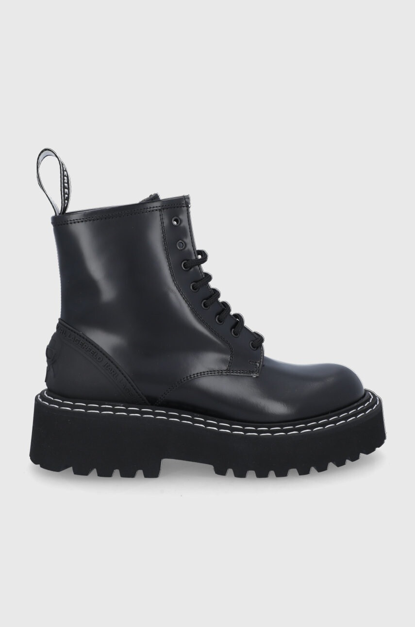 Karl Lagerfeld Кожени кубинки - Pepit.bg