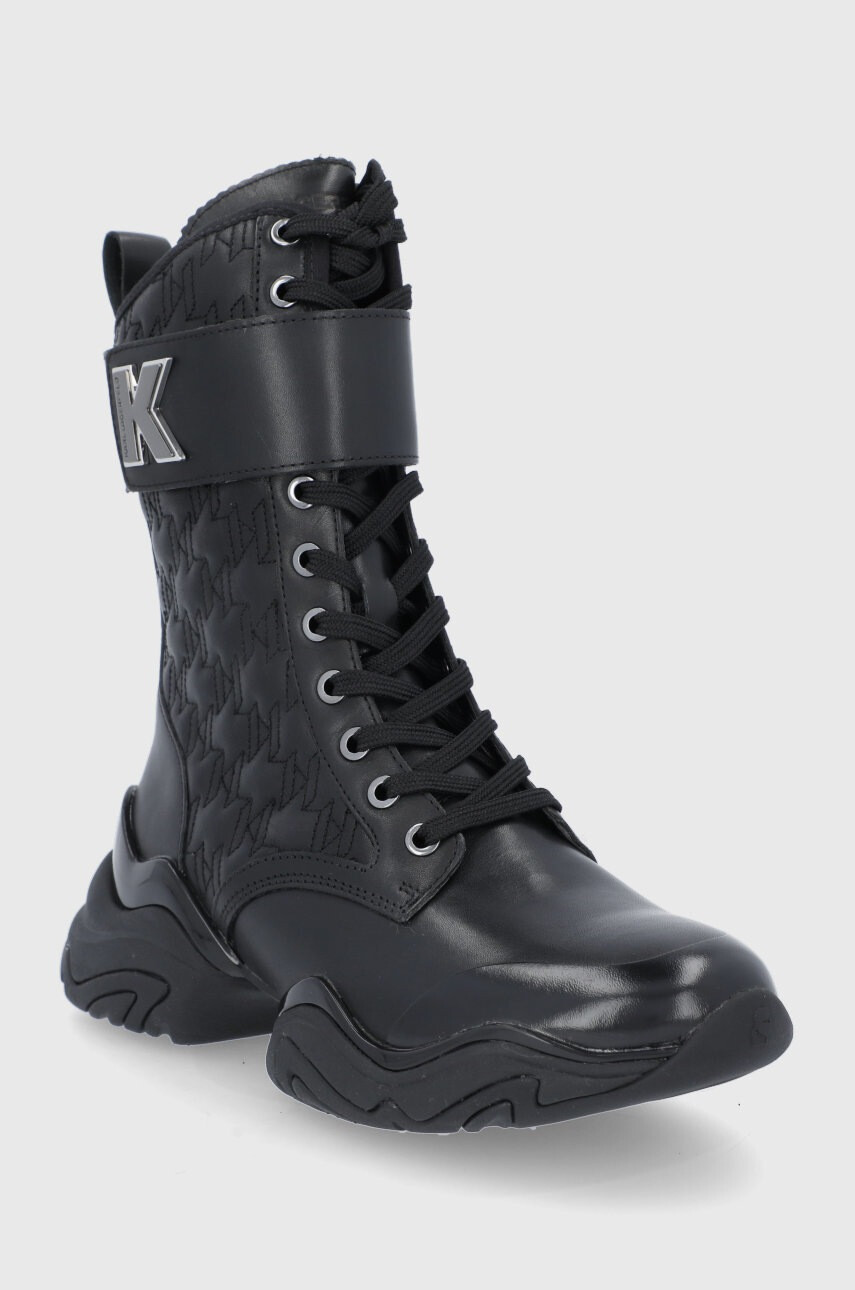 Karl Lagerfeld Кожени кубинки - Pepit.bg