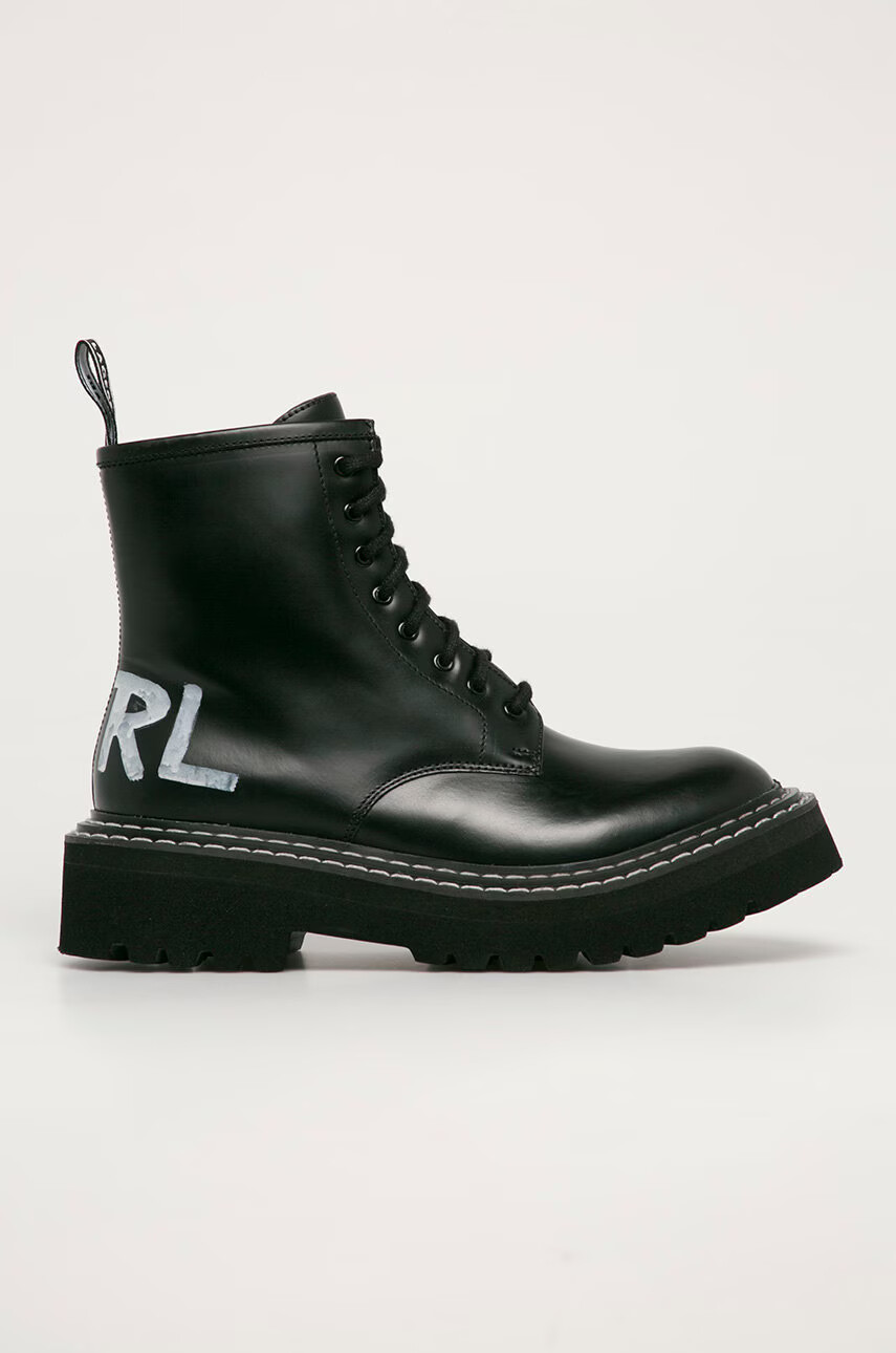 Karl Lagerfeld Кожени кубинки - Pepit.bg