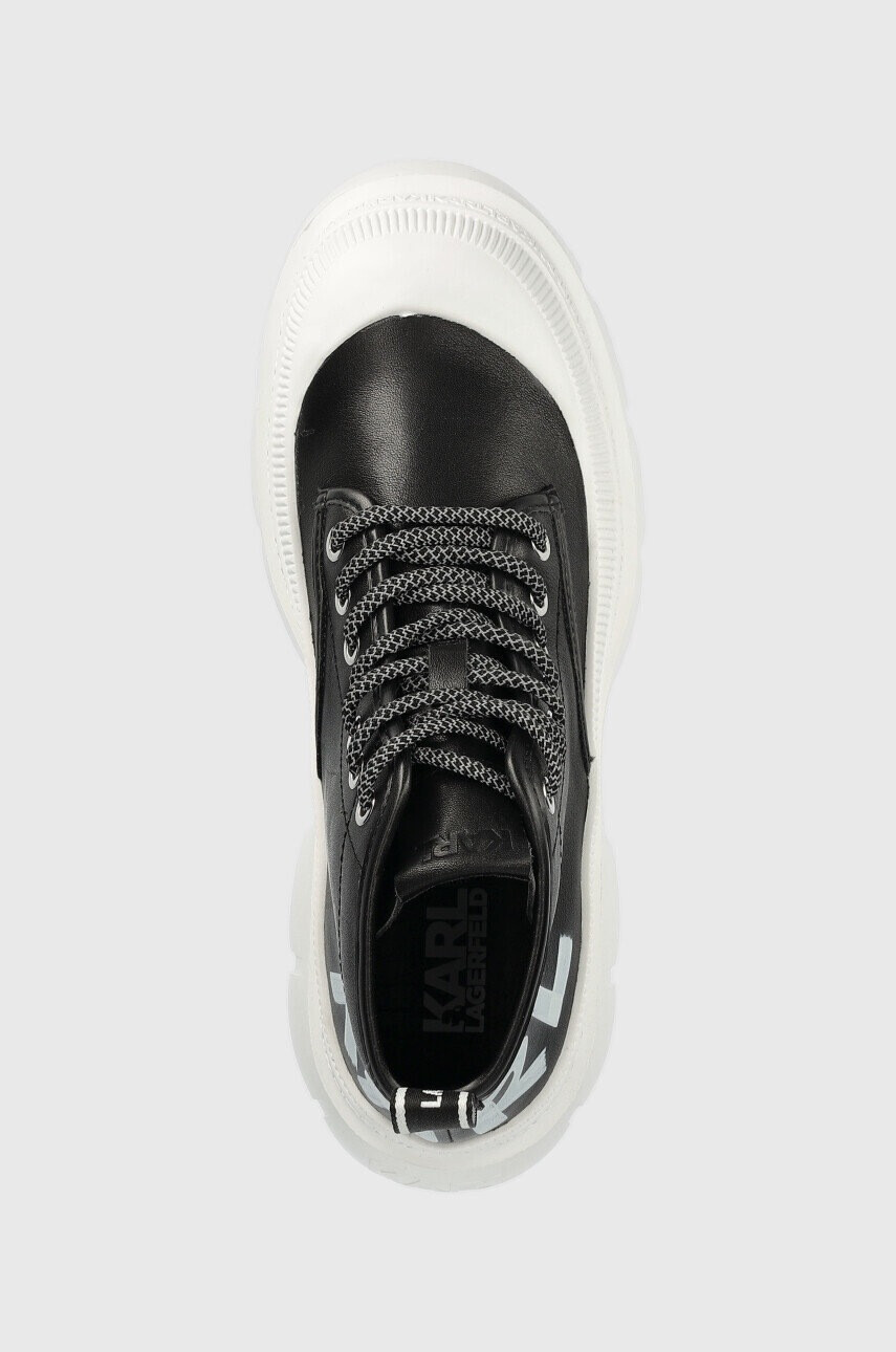 Karl Lagerfeld Кожени кубинки KL43520 TREKKA MAX в черно с платформа - Pepit.bg