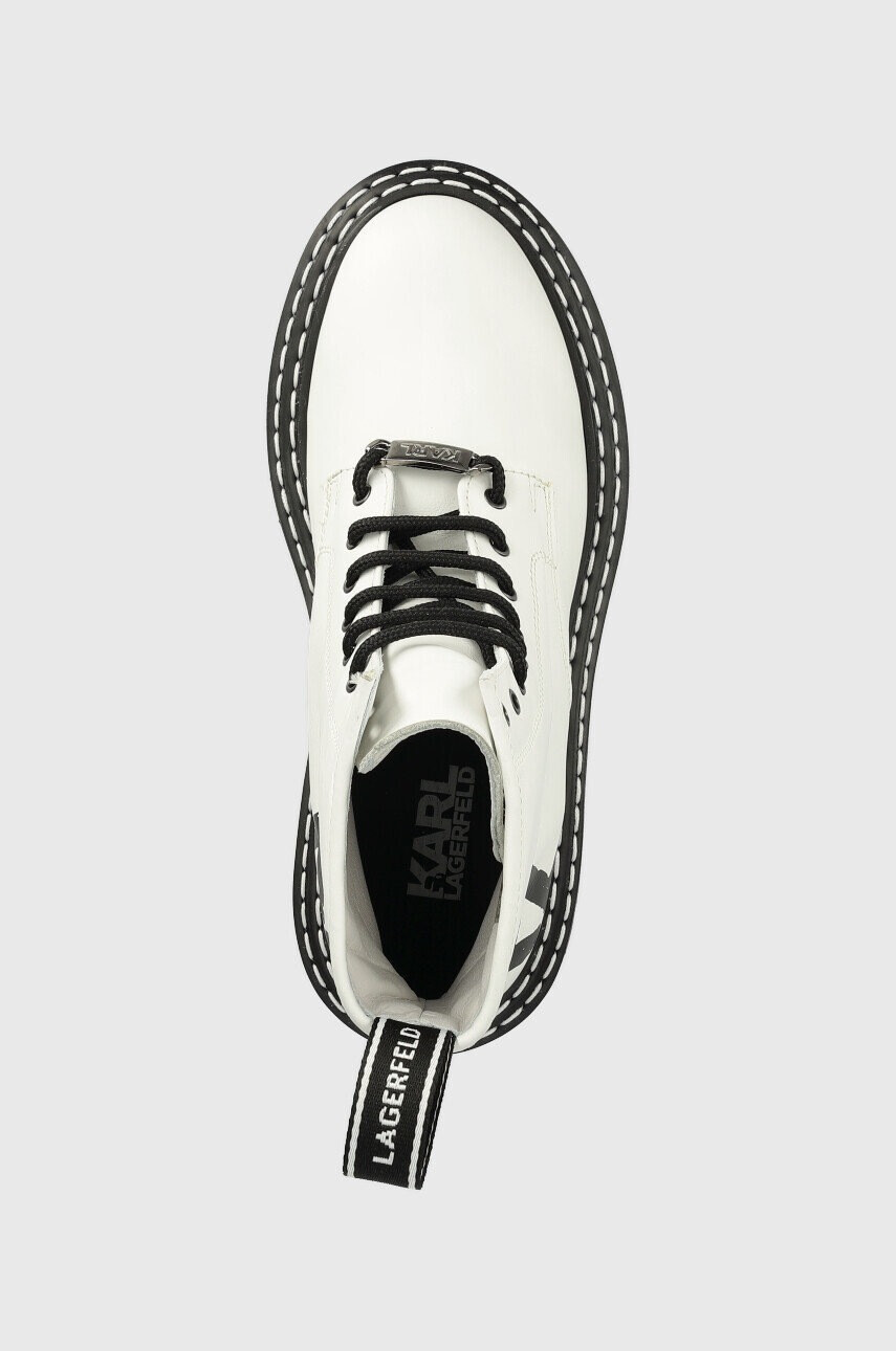 Karl Lagerfeld Кожени кубинки Patrol Ii в бяло с платформа - Pepit.bg