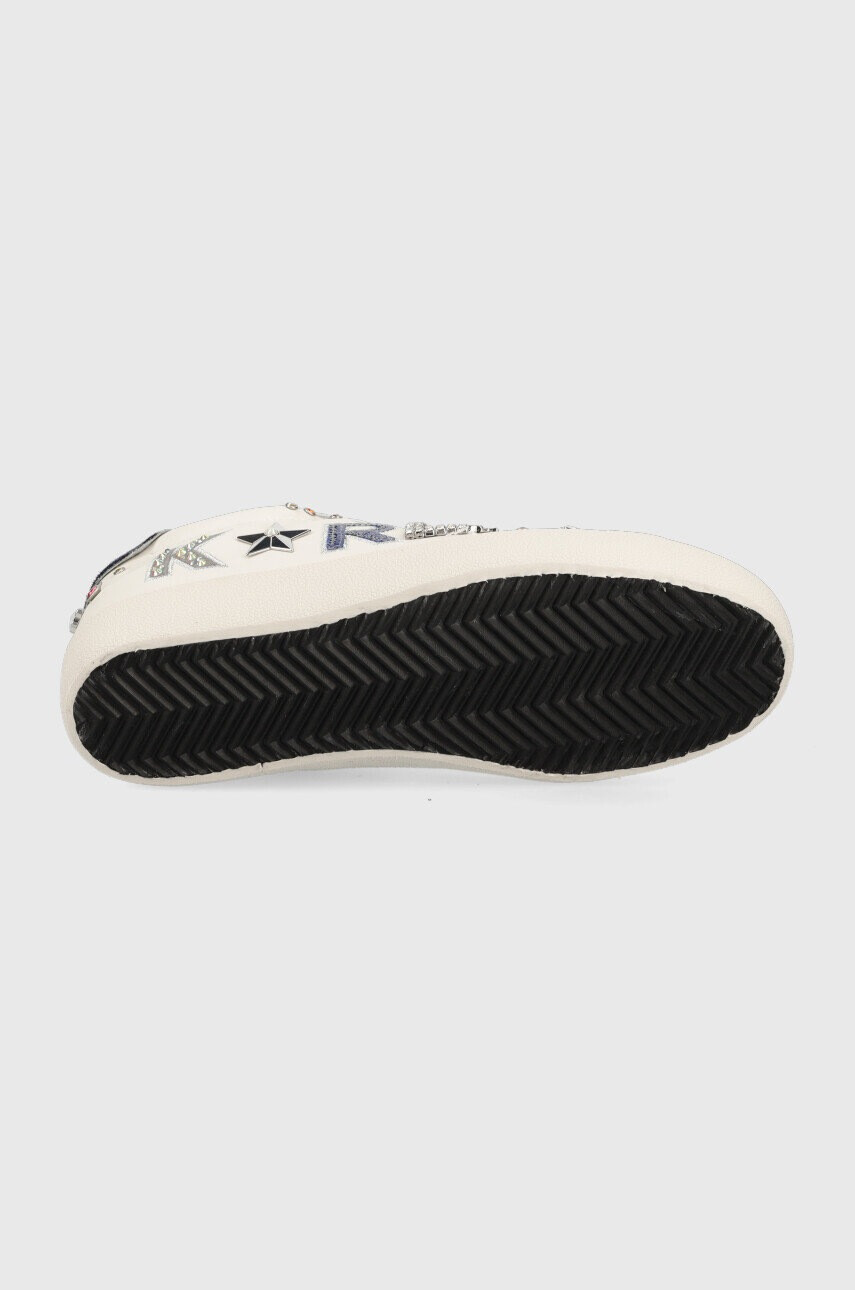Karl Lagerfeld Кожени маратонки KL60118 SKOOL в бяло - Pepit.bg