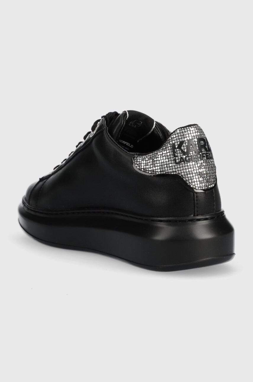 Karl Lagerfeld Кожени маратонки KL62510A KAPRI в черно KL62510A - Pepit.bg
