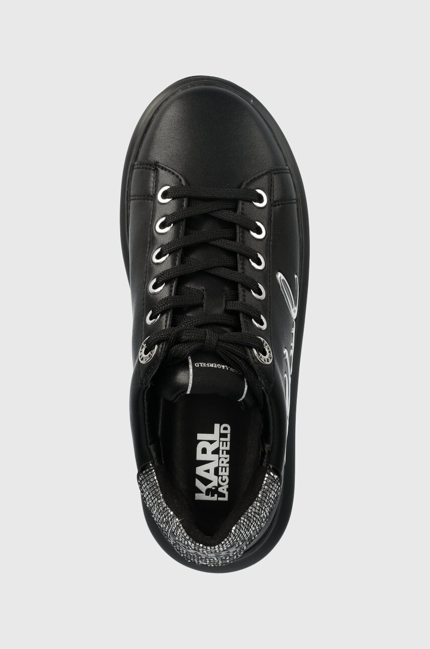 Karl Lagerfeld Кожени маратонки KL62510A KAPRI в черно KL62510A - Pepit.bg