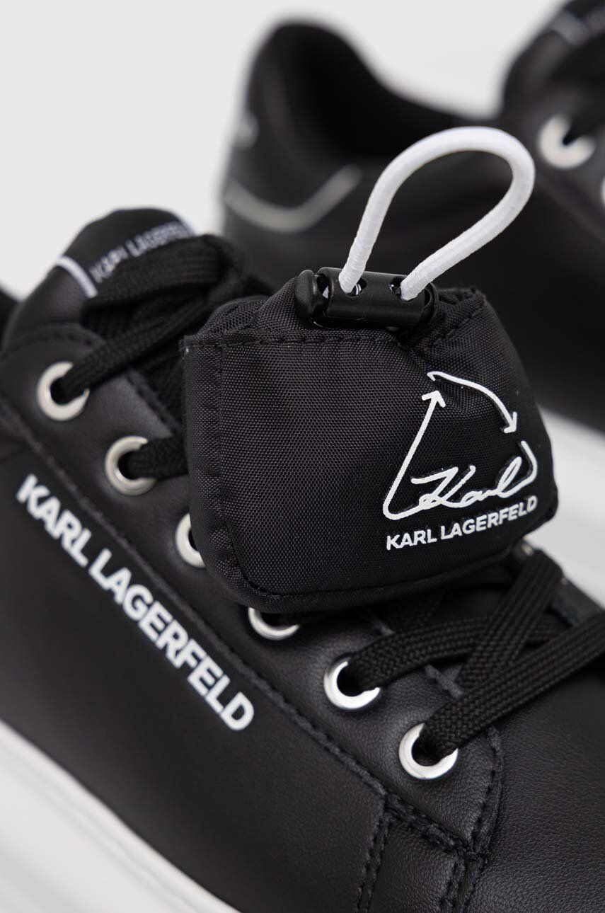 Karl Lagerfeld Кожени маратонки KL62526A KAPRI в черно KL62526A - Pepit.bg