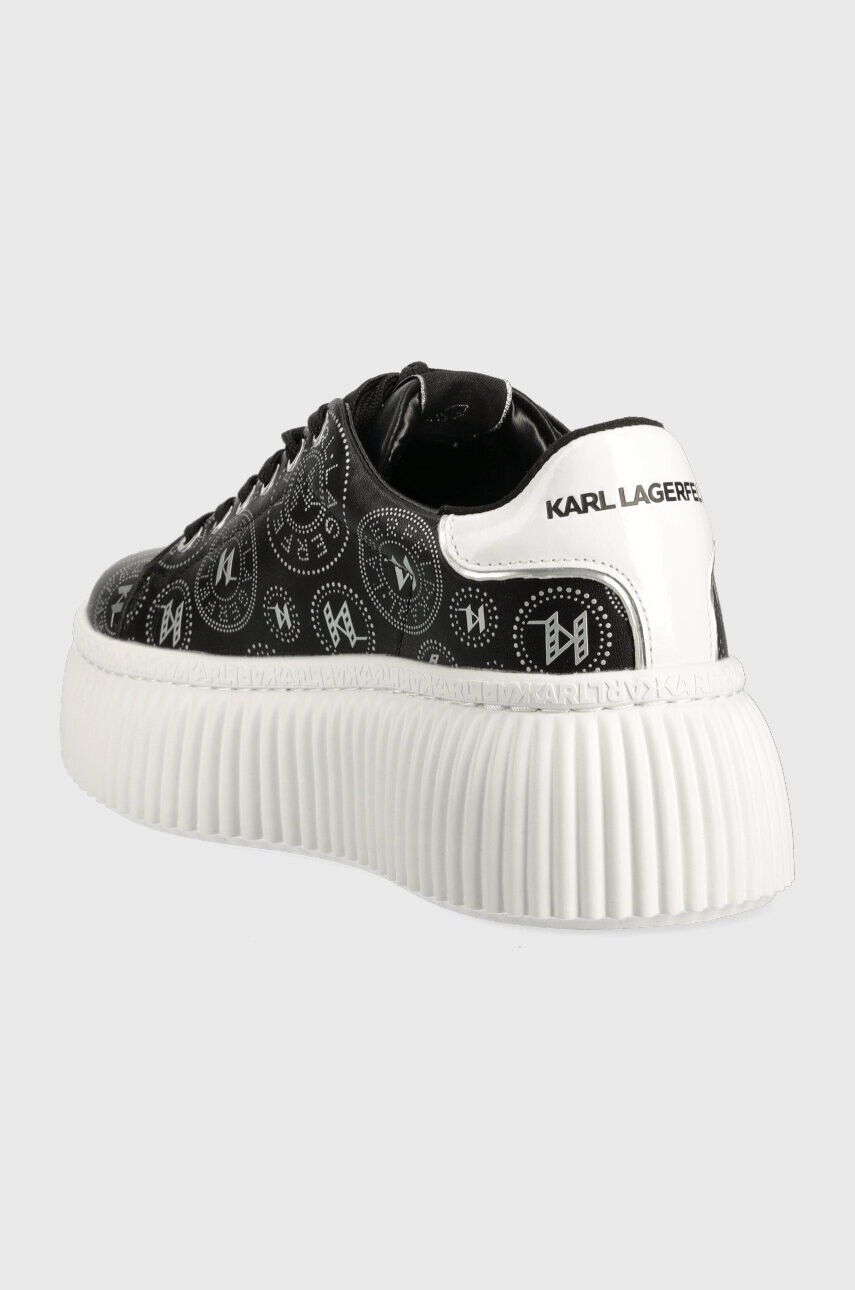 Karl Lagerfeld Кожени маратонки KREEPER LO в черно KL42315 - Pepit.bg