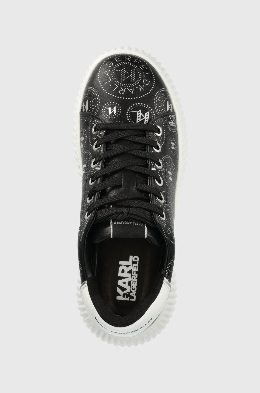 Karl Lagerfeld Кожени маратонки KREEPER LO в черно KL42315 - Pepit.bg