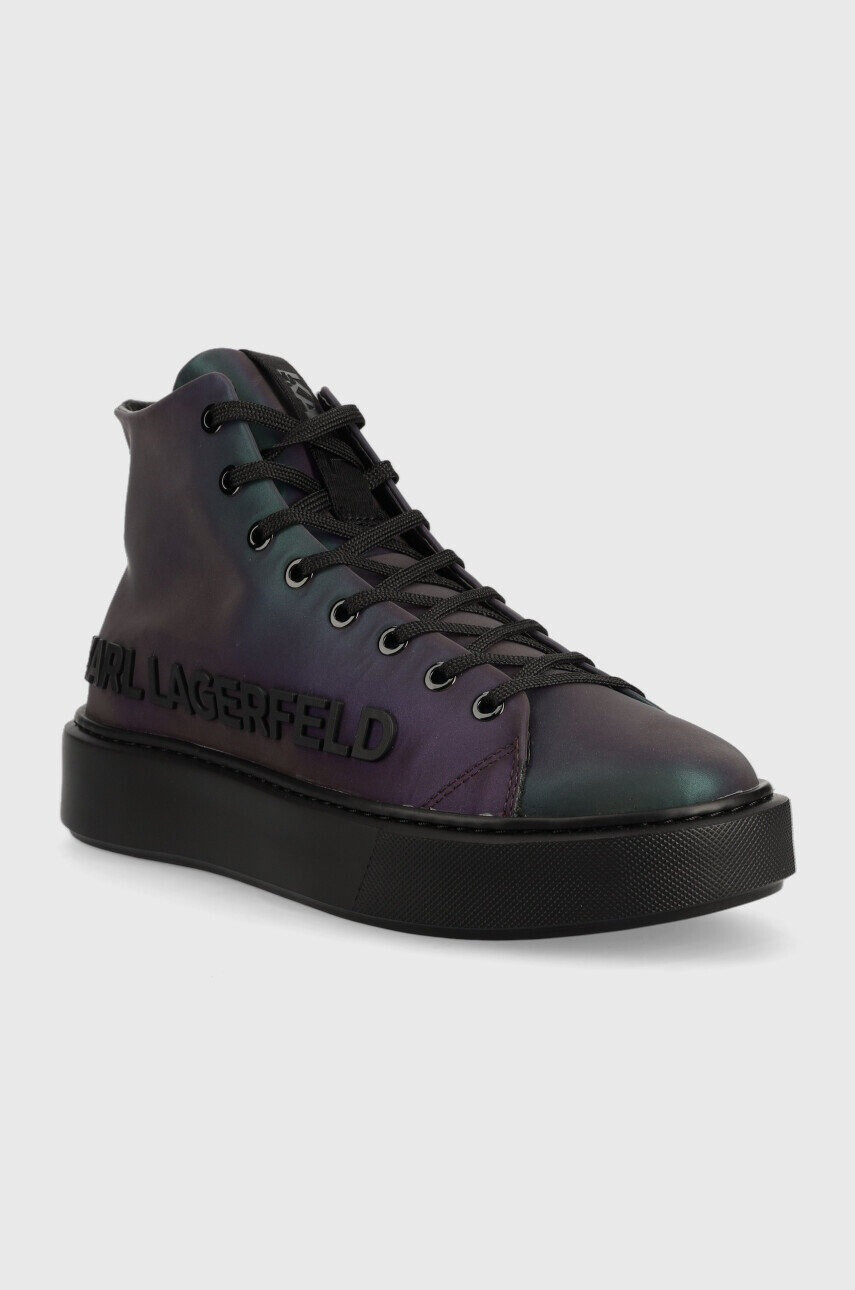Karl Lagerfeld Кожени маратонки Maxi Kup - Pepit.bg
