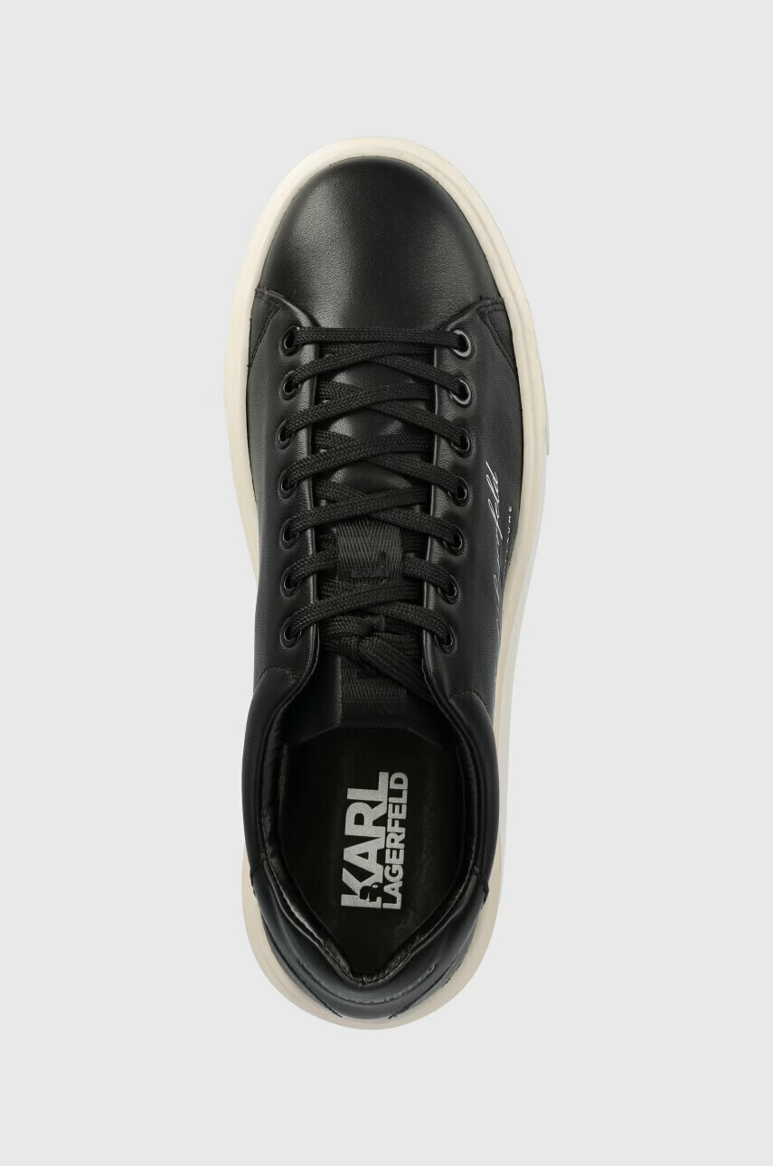 Karl Lagerfeld Кожени маратонки MAXI KUP в черно KL52223 - Pepit.bg