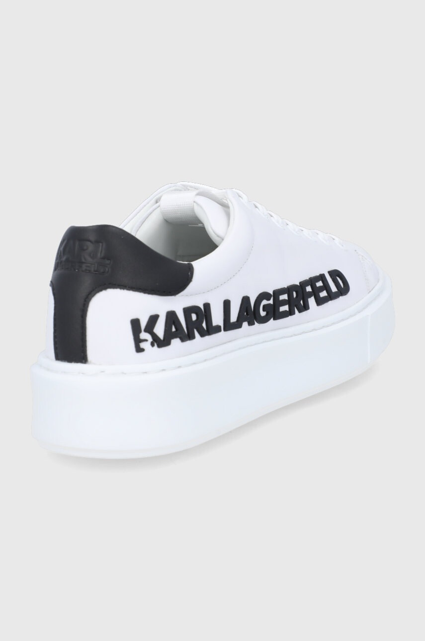 Karl Lagerfeld Кожени обувки в бяло - Pepit.bg