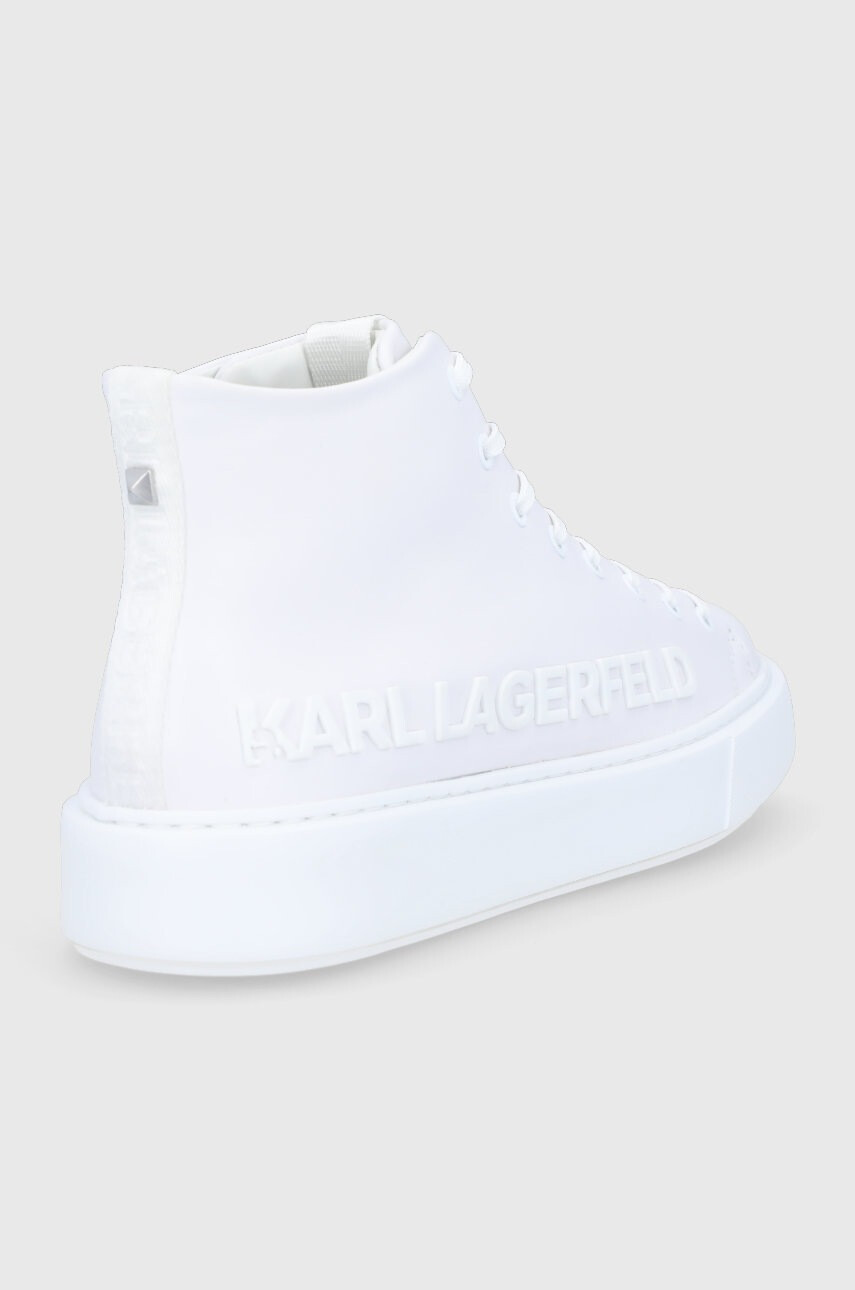 Karl Lagerfeld Кожени обувки в бяло - Pepit.bg