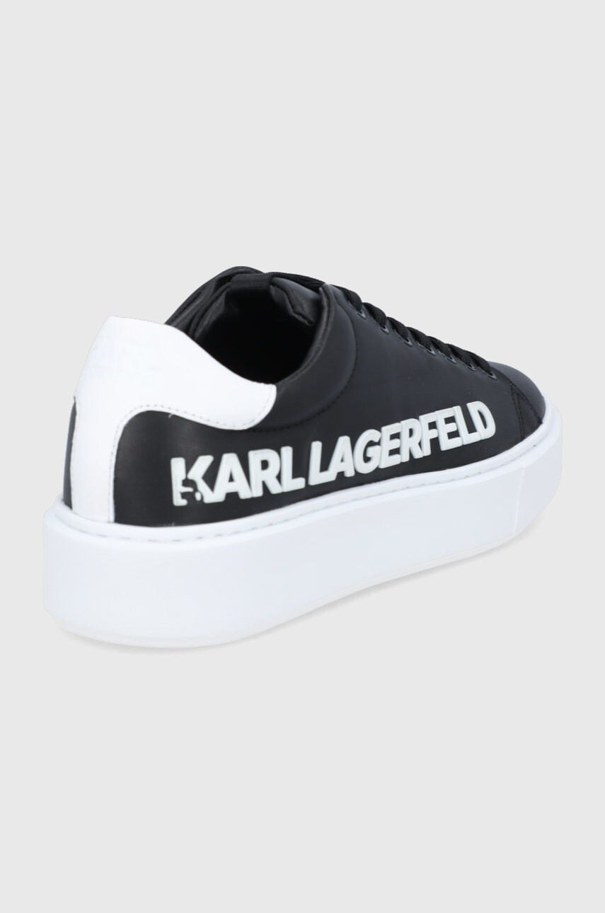 Karl Lagerfeld Кожени обувки Maxi Kup в черно - Pepit.bg