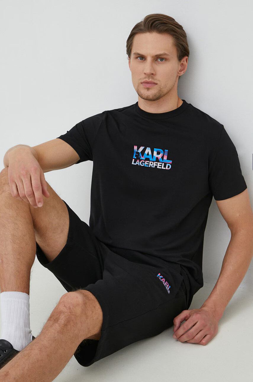 Karl Lagerfeld Къс панталон в черно - Pepit.bg