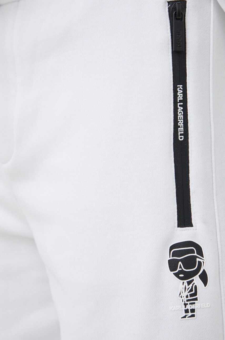 Karl Lagerfeld Къс панталон в бяло - Pepit.bg