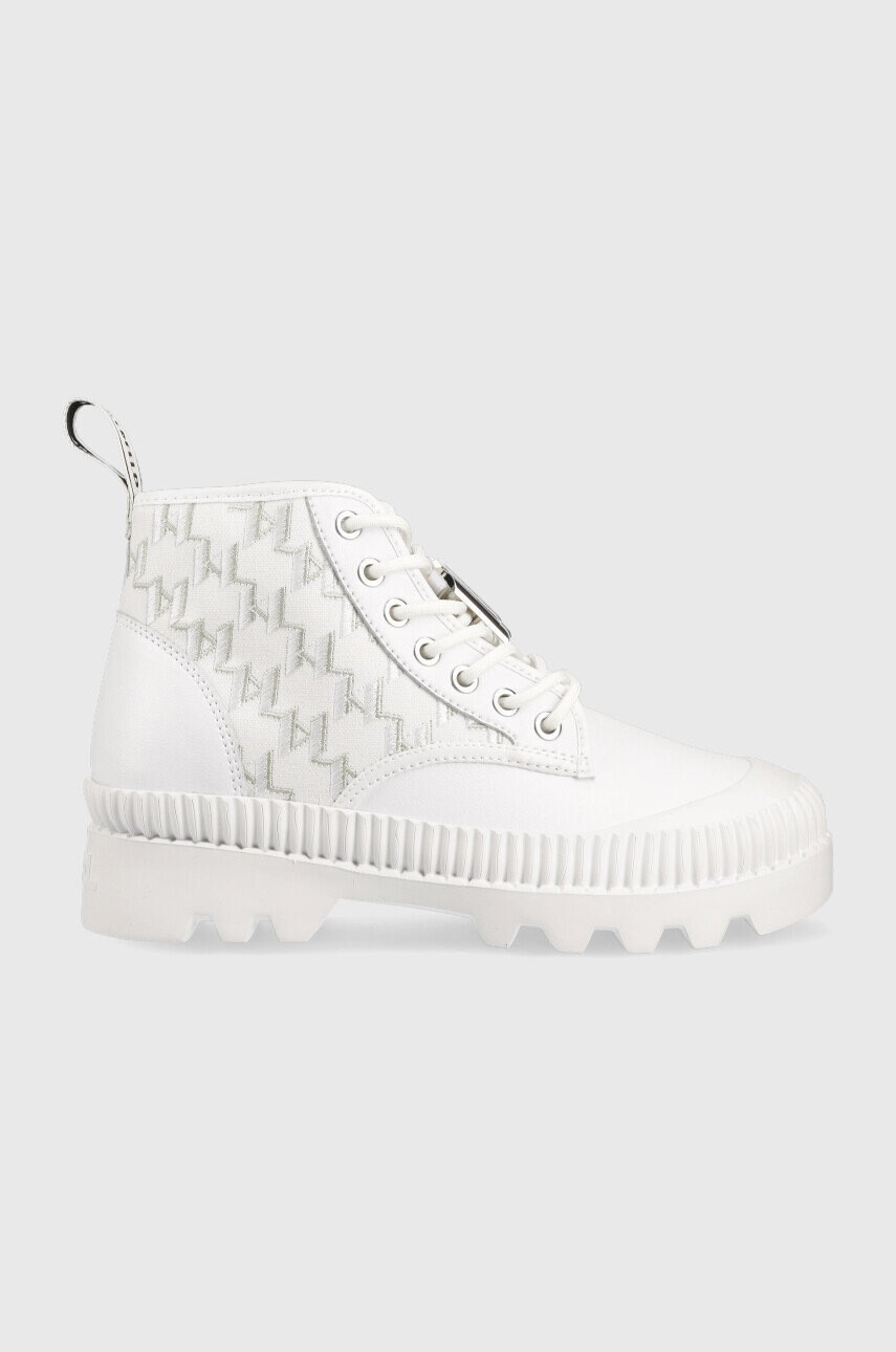 Karl Lagerfeld Кубинки Trekka Ii в бяло с платформа - Pepit.bg
