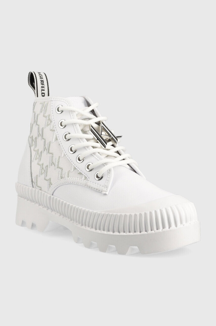 Karl Lagerfeld Кубинки Trekka Ii в бяло с платформа - Pepit.bg
