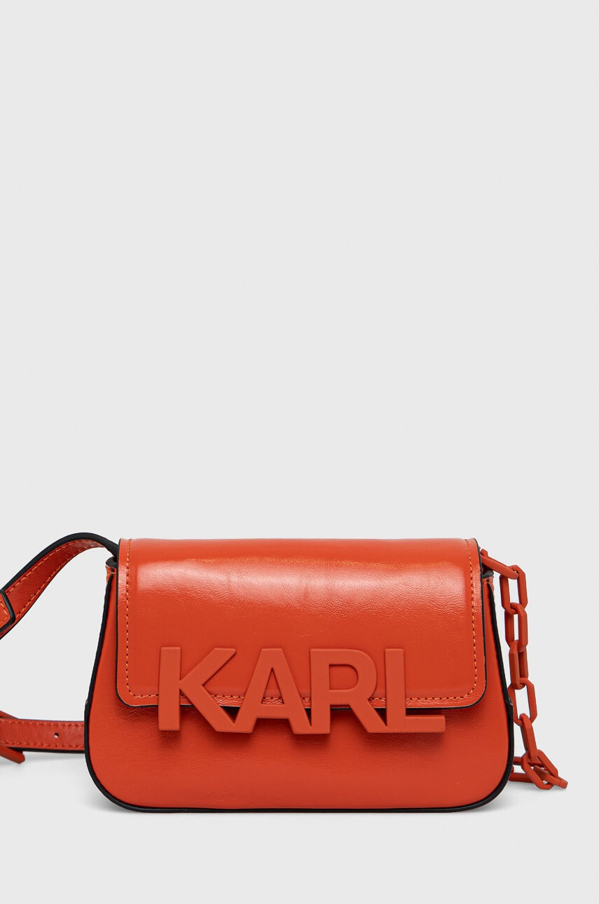Karl Lagerfeld Малка кожена чанта - Pepit.bg