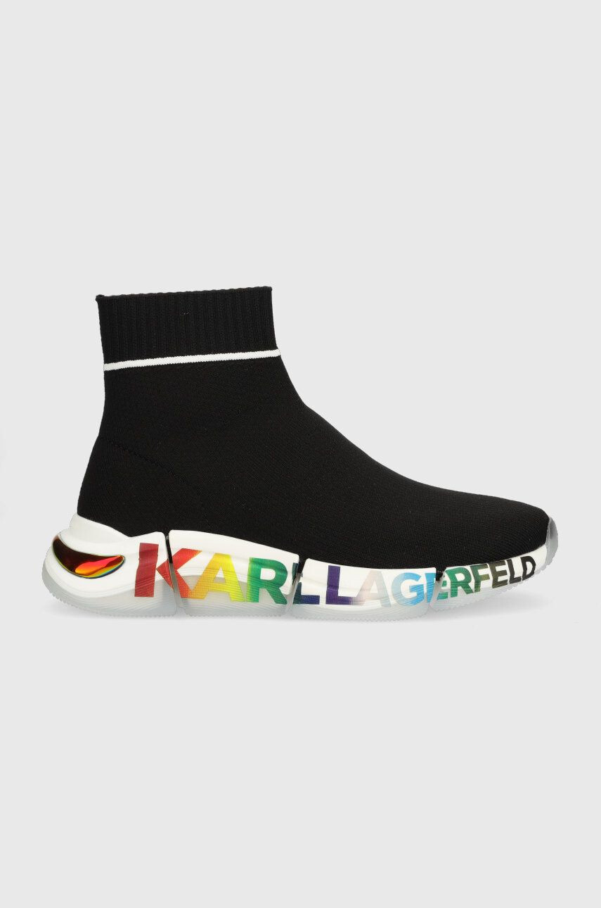 Karl Lagerfeld Маратонки Quadra в черно KL63246P - Pepit.bg