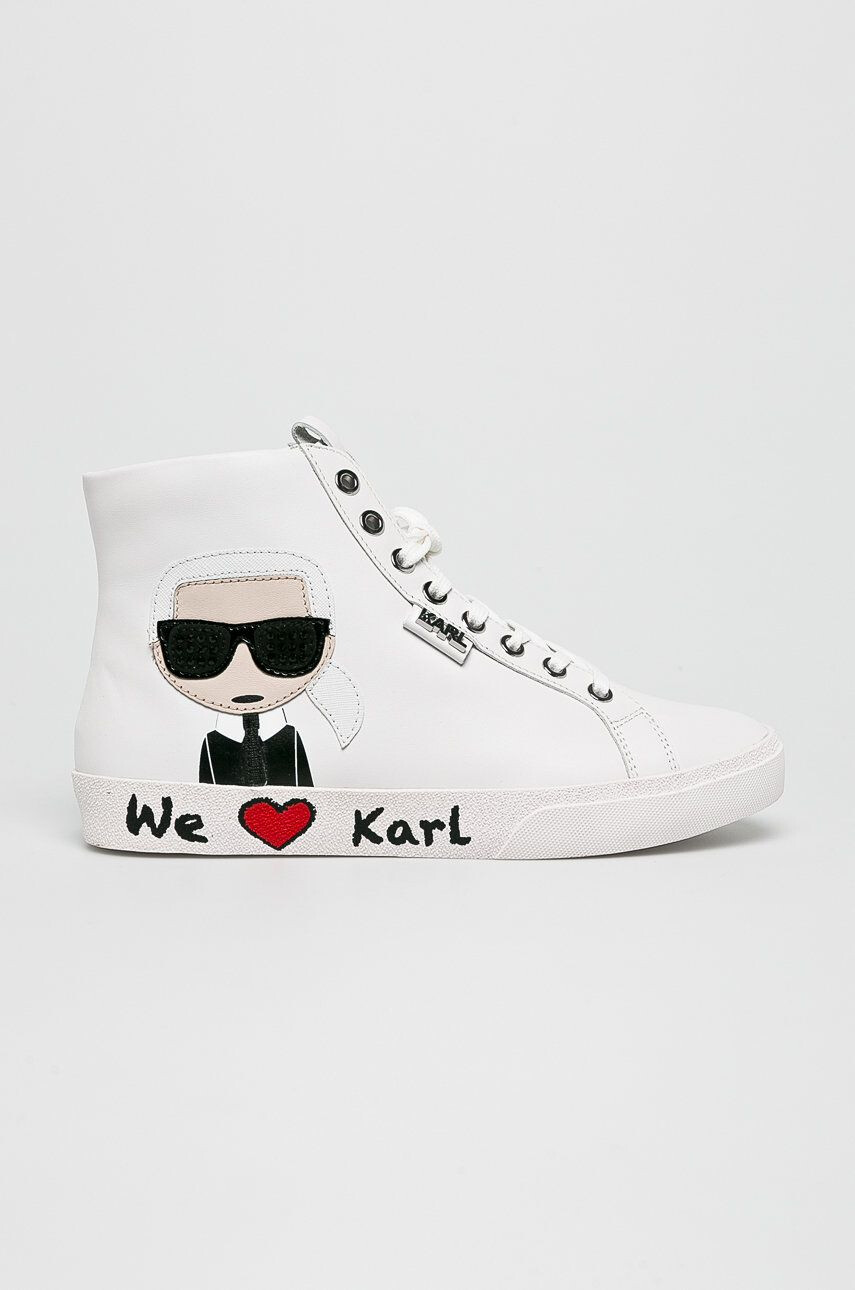 Karl Lagerfeld Обувки Skool Karl Ikonic Hi Lace - Pepit.bg