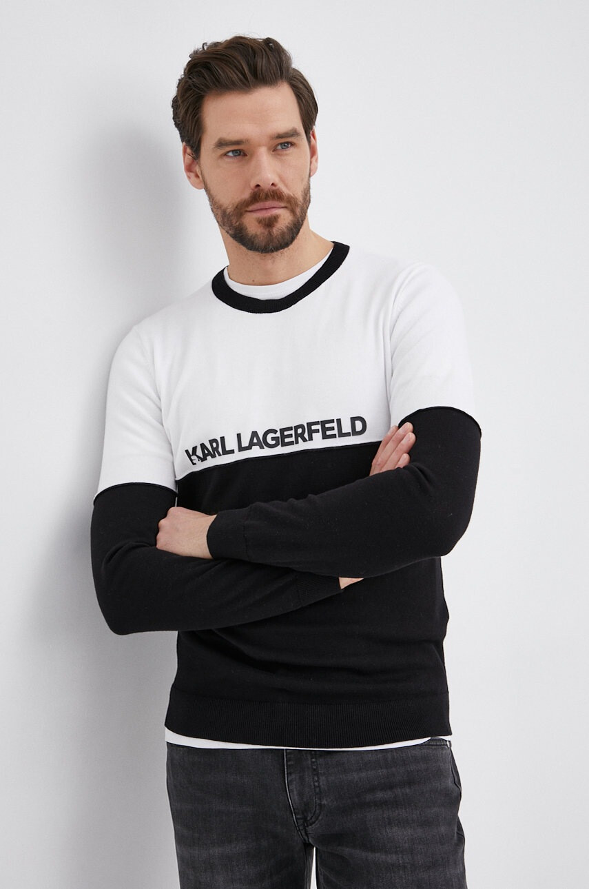 Karl Lagerfeld Памучен пуловер - Pepit.bg