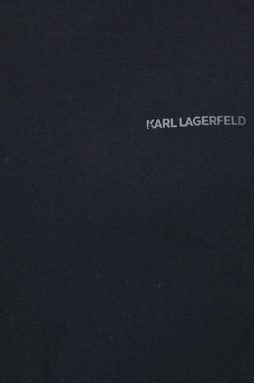 Karl Lagerfeld Памучна блуза с дълги ръкави - Pepit.bg