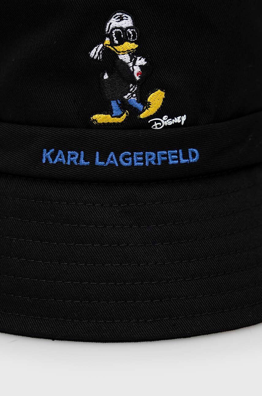 Karl Lagerfeld Памучна капела x Disney в черно от памук - Pepit.bg