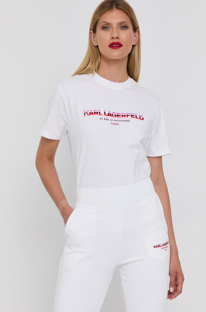 Karl Lagerfeld Памучна тениска - Pepit.bg