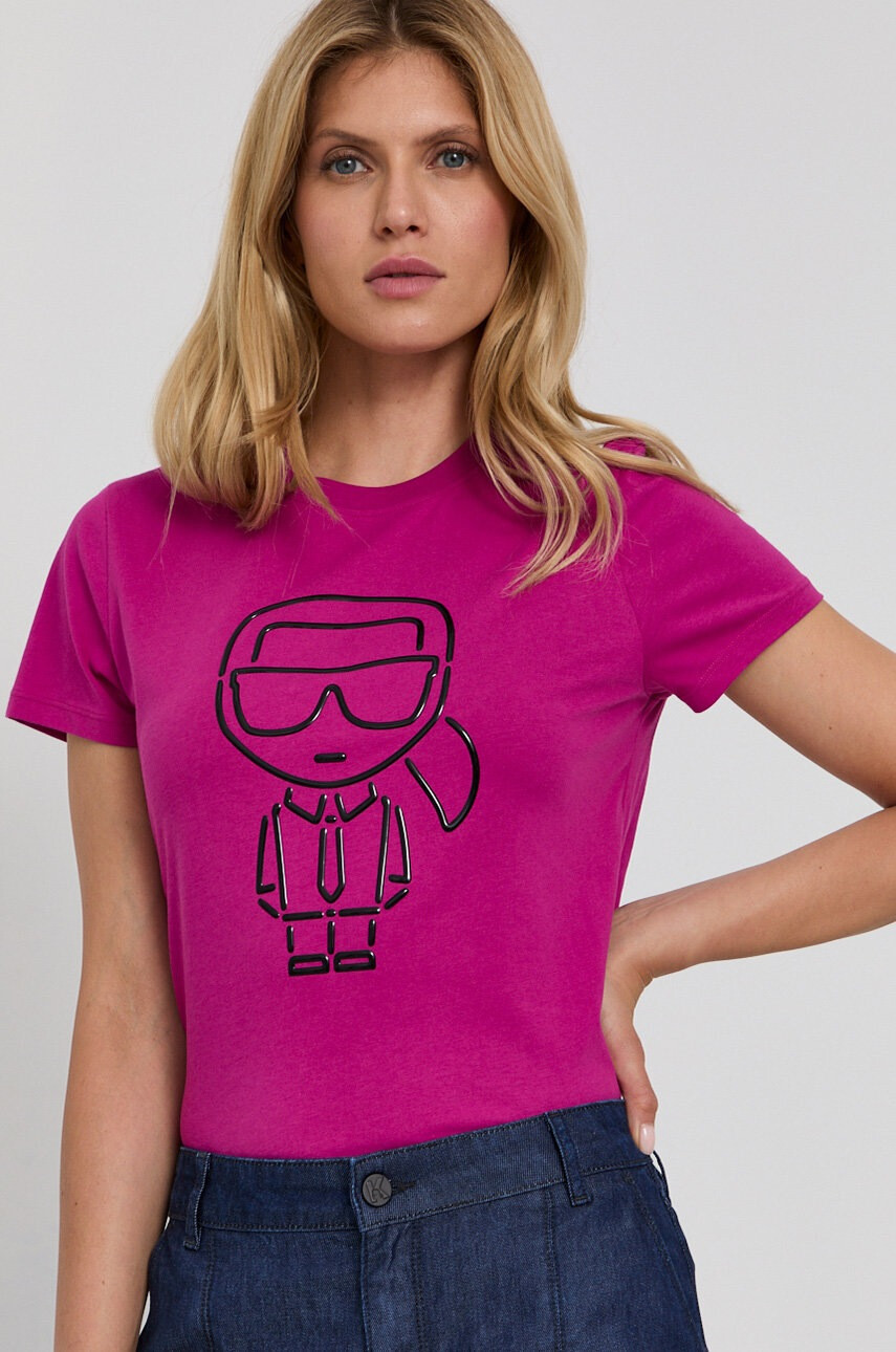 Karl Lagerfeld Памучна тениска - Pepit.bg