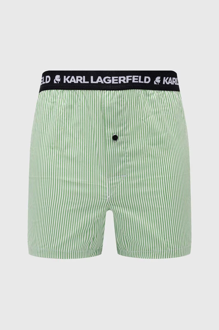 Karl Lagerfeld Памучни боксерки в тъмносиньо - Pepit.bg